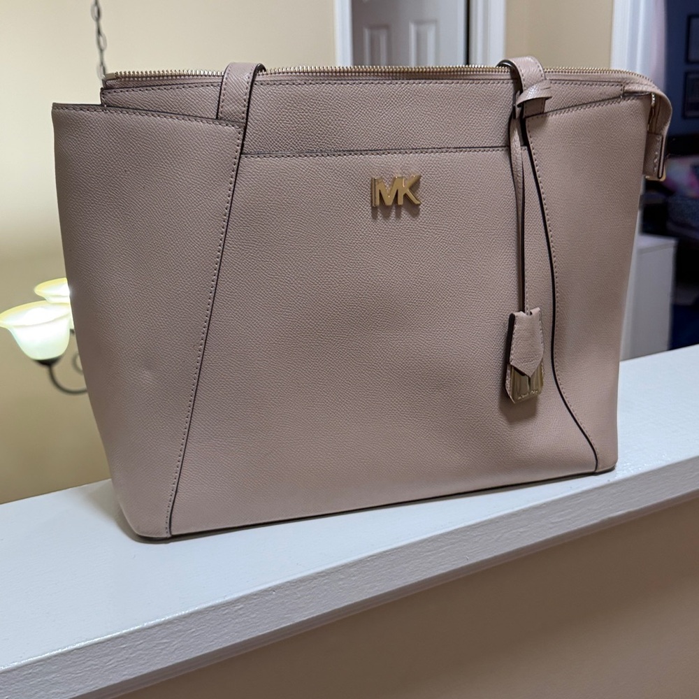 Michael Kors blush pink Tote with Gold Accents